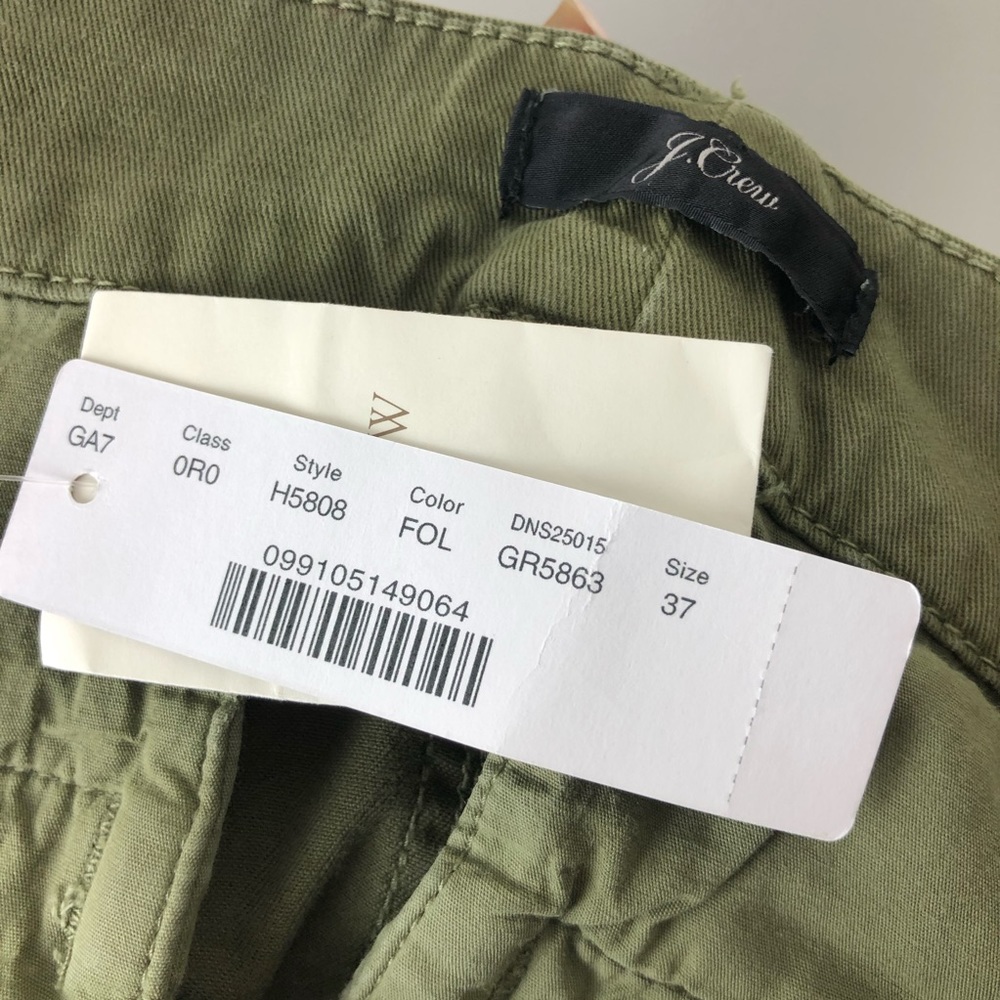 NWT J.Crew High Rise Slim Boy Chino Pants 37 - Picture 8 of 8